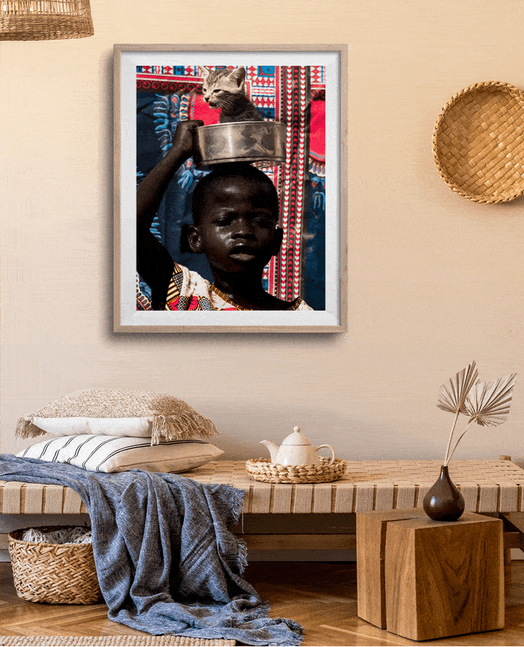 framed african art