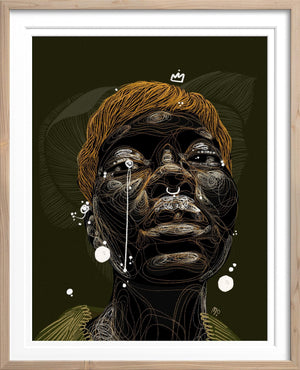 Naledi Modupi Illustration S - 12x15inch / Print Only In Love with the World