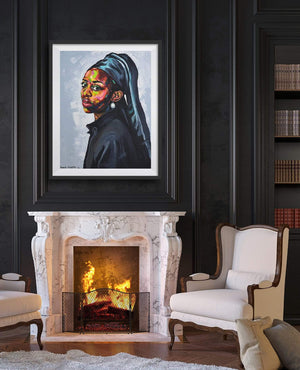 Damola Ayegbayo Digital Print S / Oak The Girl with a Pearl Earring