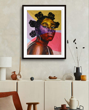 Damola Ayegbayo Digital Print S-30x37.5cm / Wenge The other side 4