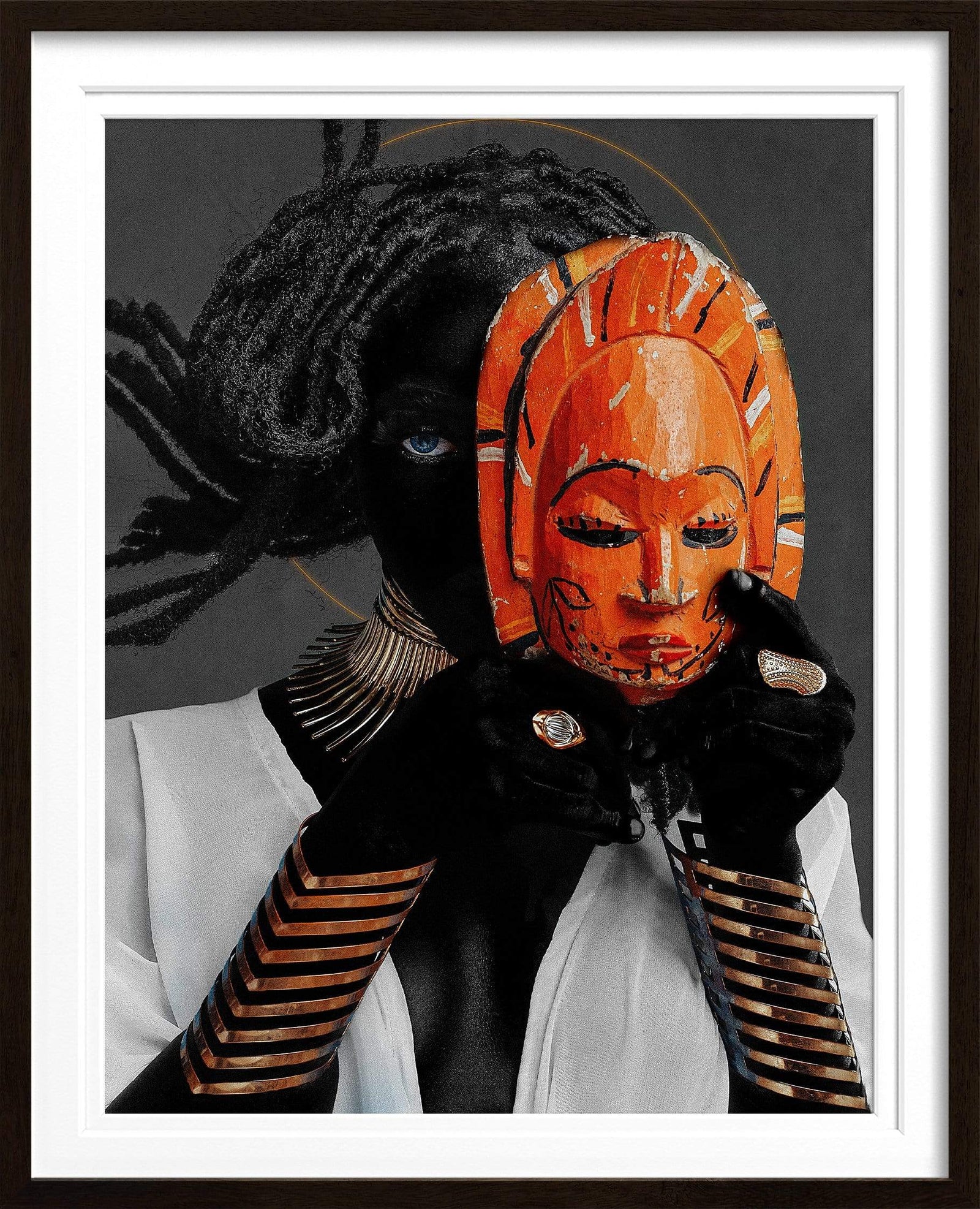 Harry Odunze Photography S - 12x15inch / Black The Royal Mask - Nkpuchi Eze